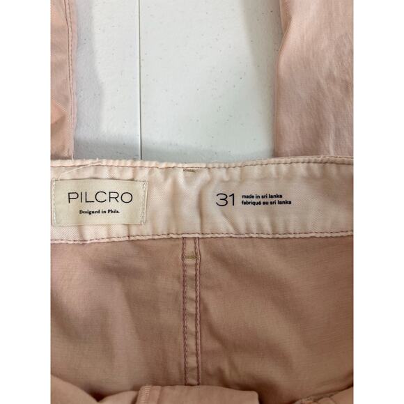 Pilcro Anthropologie Utility Pants Womens Blush Pink Size 31 Boho Whimsical - Picture 9 of 11